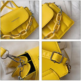 Square Crossbody Bags Chain Shoulder Bags High Pu Vertical Bags