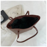 Plaid Stitch Tote Handbags Large Capacity Shoulder Bags