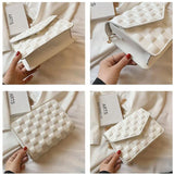 Mini Square Crossbody Bag Pu Leather Shoulder Bag for Women