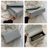 Sequins Square Shoulder Bags For Female Chain Crossbody Bags