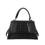 Crocodile Pattern Shoulder Bag for Women Square Messenger Bag