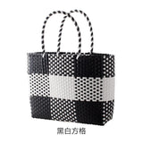 Driga Veget. Basket Shoulder Bags Women Travel Woven Handbags Female