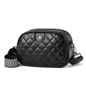 Women's Diamond Check Cross-body Bag Small Round Sell Bag