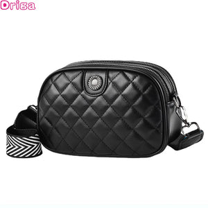 Women's Diamond Check Cross-body Bag Small Round Sell Bag