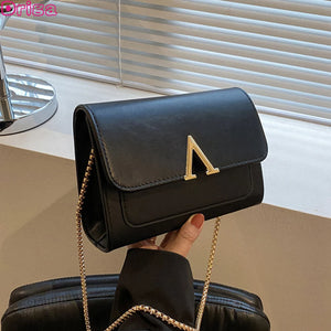 Women's Soft Leather Crossbody Square Shoulder Bag