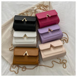 Women's Soft Leather Crossbody Square Shoulder Bag