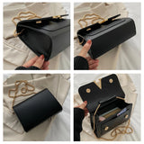 Women's Soft Leather Crossbody Square Shoulder Bag