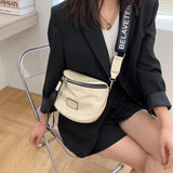 Women's Saddle Shoulder Bag Wide Strap Messenger Handbag