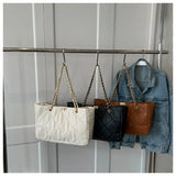 Women's Diamond Pattern Shoulder Bag Large Capacity Crossbody Bag