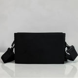 Solid Chest Shoulder Bags PU Leather Chain Waist Bags Horizontal Square Bags