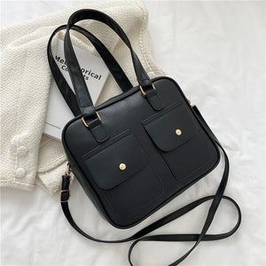 Women's Briefcase Shoulder Bags Solid Crossbody Bags