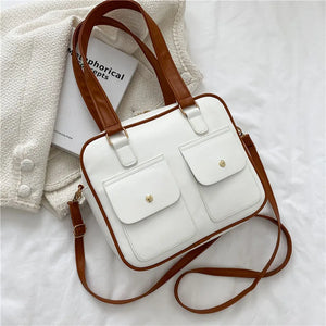 Women's Briefcase Shoulder Bags Solid Crossbody Bags