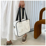 Women's Briefcase Shoulder Bags Solid Crossbody Bags