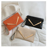 Stone Pattern Bags Solid Retro Horizontal Square Bags High Bags