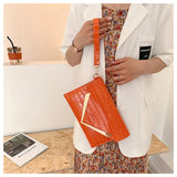 Stone Pattern Bags Solid Retro Horizontal Square Bags High Bags