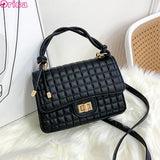 Lattice Shoulder Bags Crossbody Bags Vintage Style