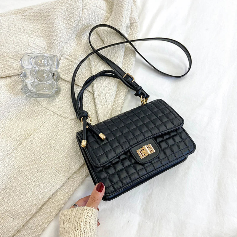 Lattice Shoulder Bags Crossbody Bags Vintage Style