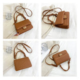 Lattice Shoulder Bags Crossbody Bags Vintage Style