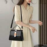 Women's Shoulder Crossbody Bag Square High PU Leather Bag
