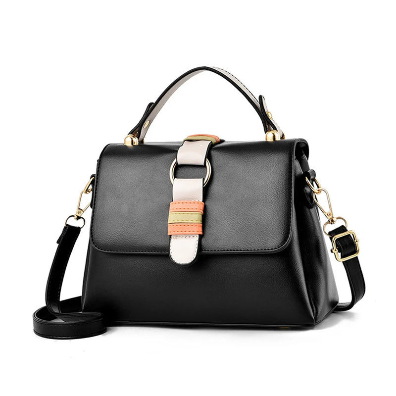 Women's Shoulder Crossbody Bag Square High PU Leather Bag