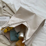 Large Capacity Female Handbags Solid Chain Shoulder Bags Bucket Crossbody Bag