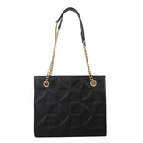 Large Capacity Women's Lozenge Shoulder Bag Casual Diamond Chain Crossbody Tote