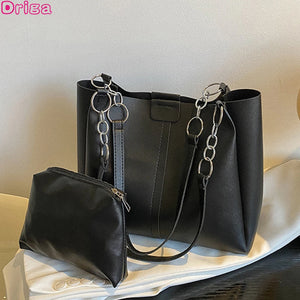Large Capacity Women's Tote Handbag Chain Shoulder Bag