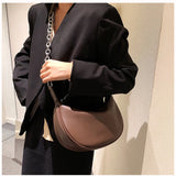 Retro Saddle Shoulder Messenger Bag Chain Dumpling Bag