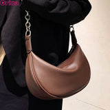 Retro Saddle Shoulder Messenger Bag Chain Dumpling Bag