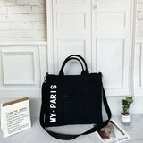 Canvas Shoulder Bags Women's Diagonal Handbags Large Capacity Tote