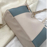 Large Capacity Tote Handbags Contrasting Colors Armpit Shoulder Bags