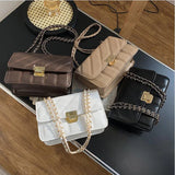 Women Crossbody Bags Chain Shoulder Bag Diamond Chain Mini Handbag