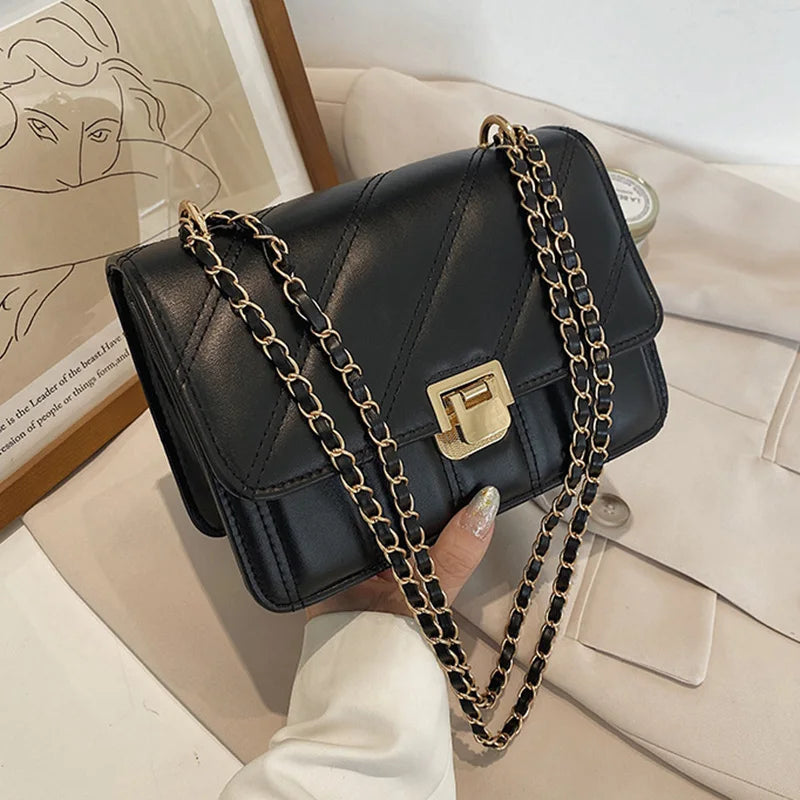 Women Crossbody Bags Chain Shoulder Bag Diamond Chain Mini Handbag