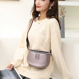 Oval Women Shoulder Bags Summer Solid Retro Handbags Female Casual Bag