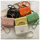 Embossed Shoulder Bags Solid Crossbody Bags Retro Purse And Bags
