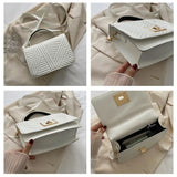 Embossed Shoulder Bags Solid Crossbody Bags Retro Purse And Bags
