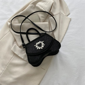 Diamond Handbags For Women Shoulder Bags Square Messenger Bags