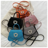 Diamond Handbags For Women Shoulder Bags Square Messenger Bags