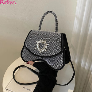 Diamond Handbags For Women Shoulder Bags Square Messenger Bags