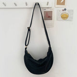 Retro Female Shoulder Bags Large Capacity Messenger Bags Solid Bags