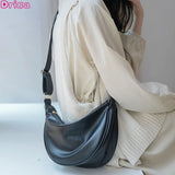 Retro Female Shoulder Bags Large Capacity Messenger Bags Solid Bags