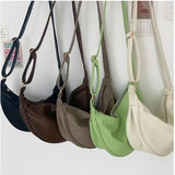 Retro Female Shoulder Bags Large Capacity Messenger Bags Solid Bags