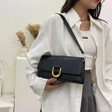 Retro Women Single Shoulder Bags Solid Women Crossbody Handbags