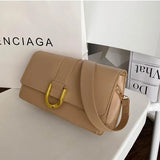 Retro Women Single Shoulder Bags Solid Women Crossbody Handbags