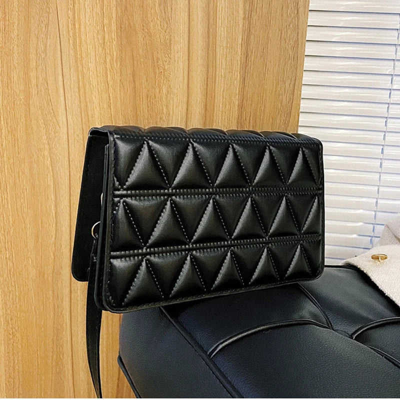 Women's Rhombus Messenger Shoulder Bag