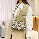 Women's Rhombus Messenger Shoulder Bag