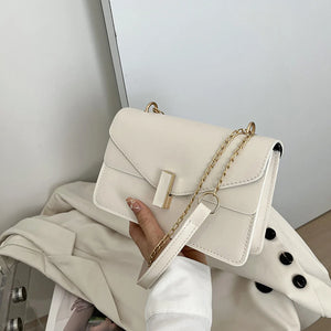 Chain Square Shoulder Bags For Female Solid Crossbody Bags