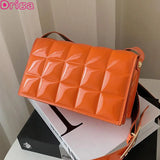 Retro Mini Square Shoulder Bags Crossbody Plaid Bags