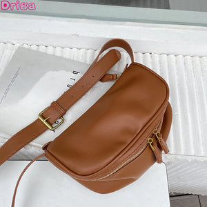 Texture Pillow Phoulder Bags Women Crossbody Bags Solid Casual Bags High Qu