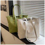 Crocodile Pattern Large Shoulder Bag for Women - Shopping & Travel Tote